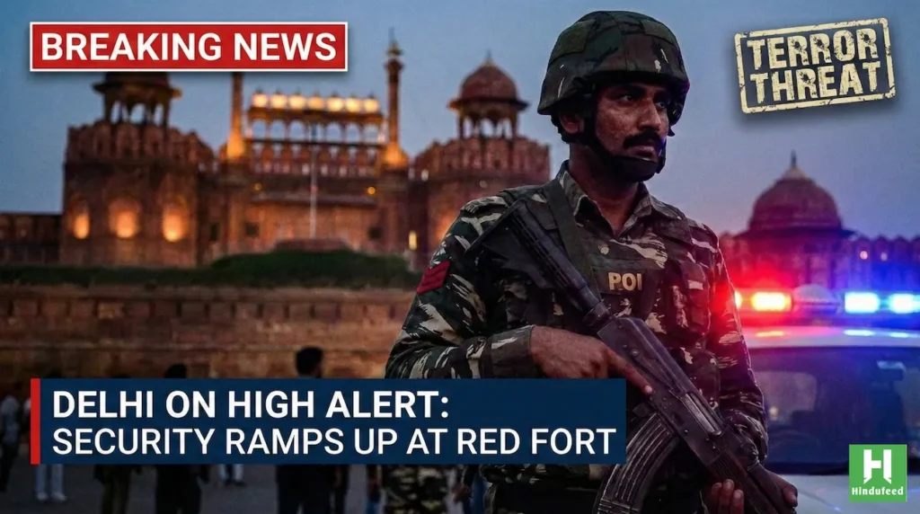 Security Ramped Up Near Delhi’s Red Fort Following Lashkar-e-Taiba Terror Alert Hindufeed