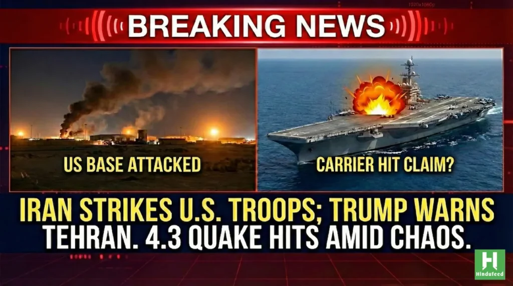 U.S. Bases in Bahrain and Kuwait Attacked; Iran Claims USS Lincoln Strike as 4.3 Quake Hits Fars U.S. Bases in Bahrain and Kuwait Attacked; Iran Claims USS Lincoln Strike as 4.3 Quake Hits Fars