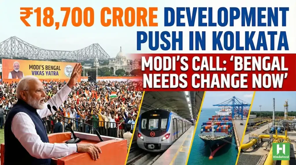₹18,700 Crore Development Boost: PM Modi Launches Major Road, Rail, and Port Projects in West Bengal
