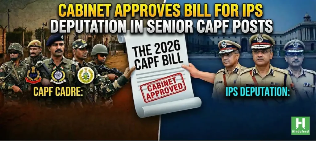 Cabinet Approves Bill for IPS Deputation in Senior CAPF Posts
